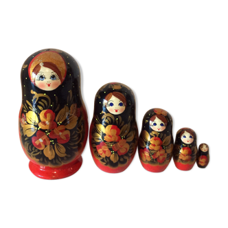 Vintage vintage ancient Russian Matriochkas dolls