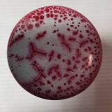 Old Pitcher, Jug, Carafe in Pink and Brown Ceramic Vallauris Style Vintage