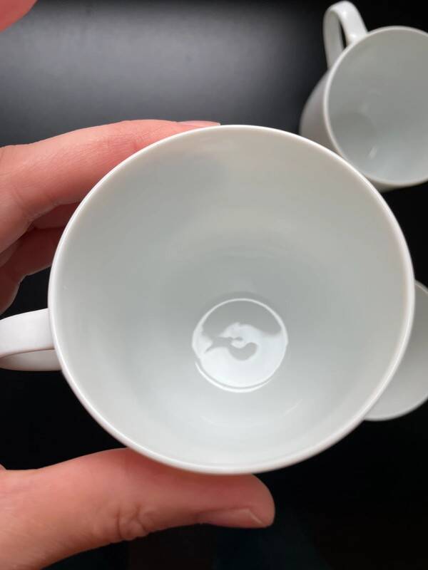 4 Kaiser fine porcelain cups