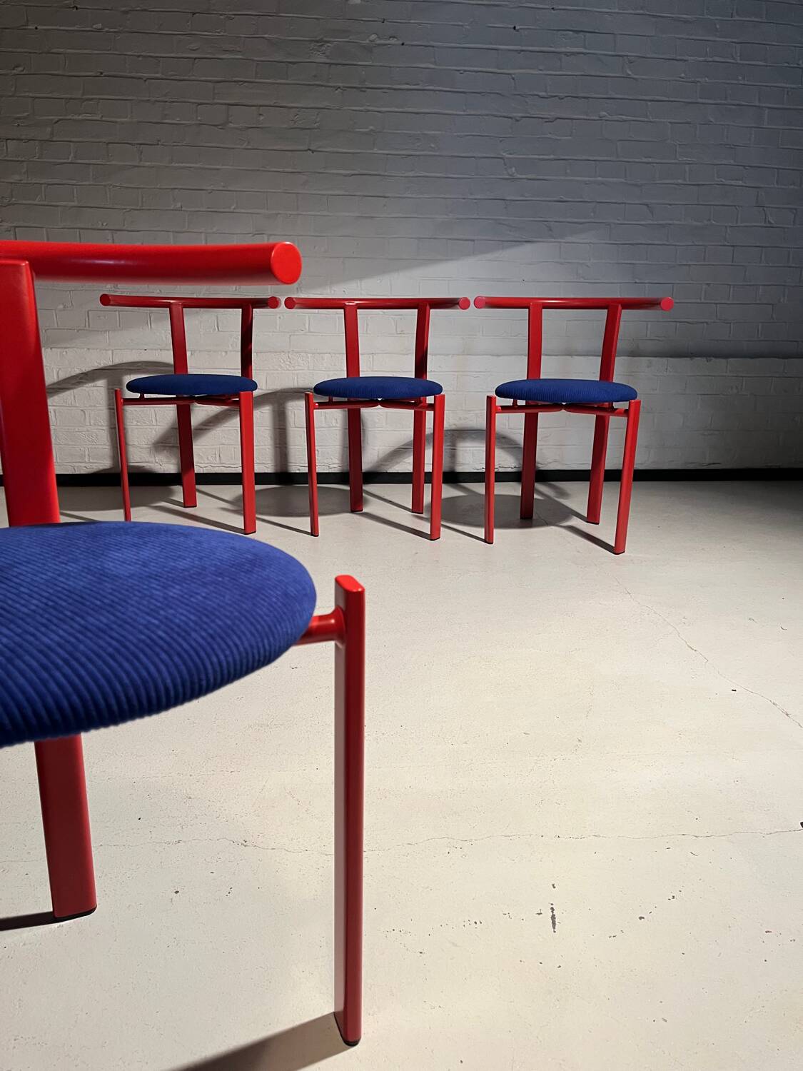 4 refurbished vintage chairs