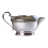 Vintage milk jug silver plate, old sheffield, 19th century