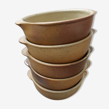 5 sandstone bowls