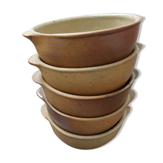 5 sandstone bowls