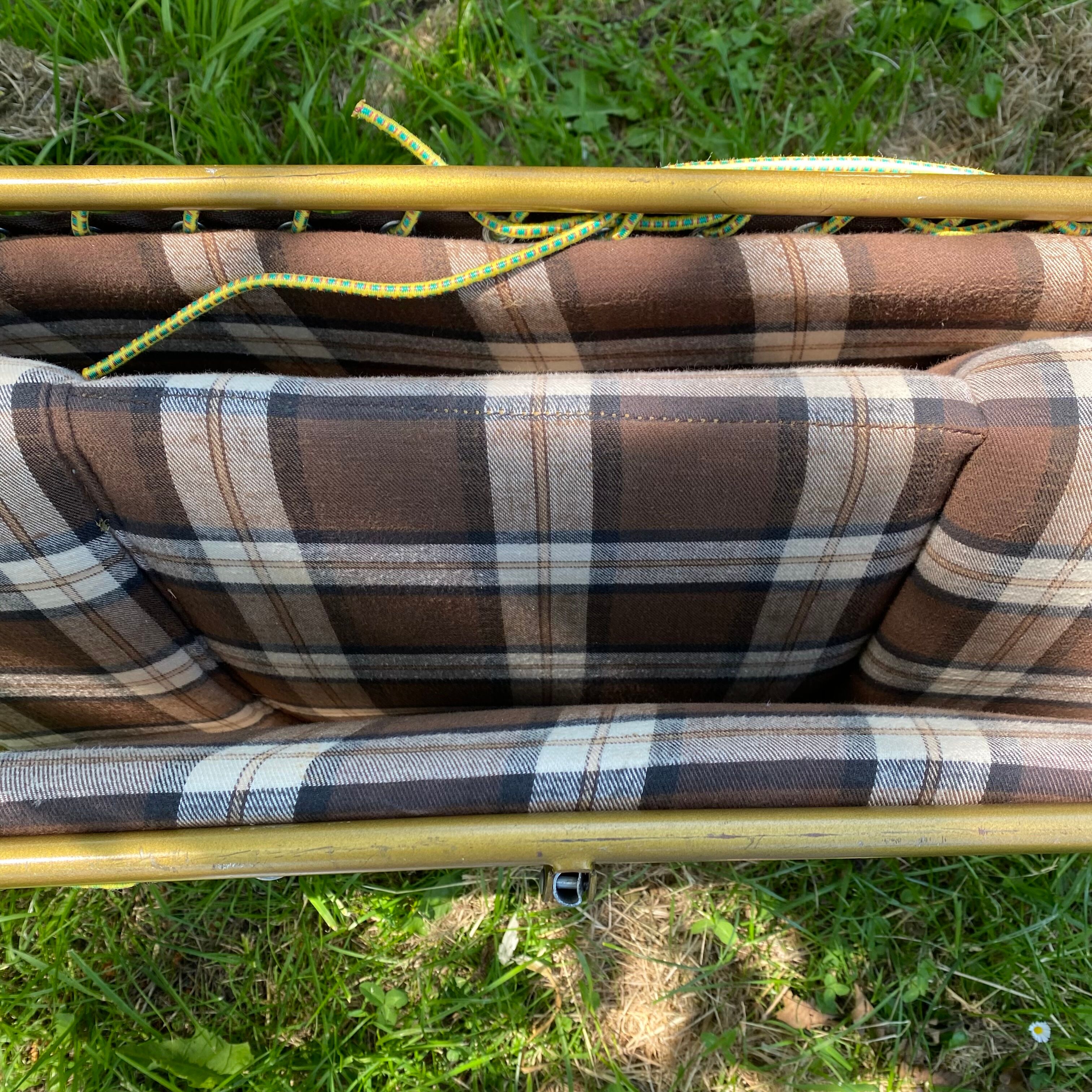Deckchair, Lafuma camp bed, 70s
