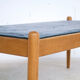 Scandinavian coffee table oak and slate 60's