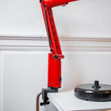 Vintage desk lamp Lucifer red by Tom Ahlström & Hans Ehrich p