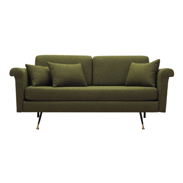 Canapé vert, design italien, années 1960, production : Italie