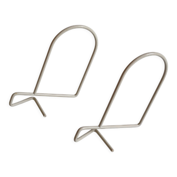 Paire de serre livres minimaliste années 80