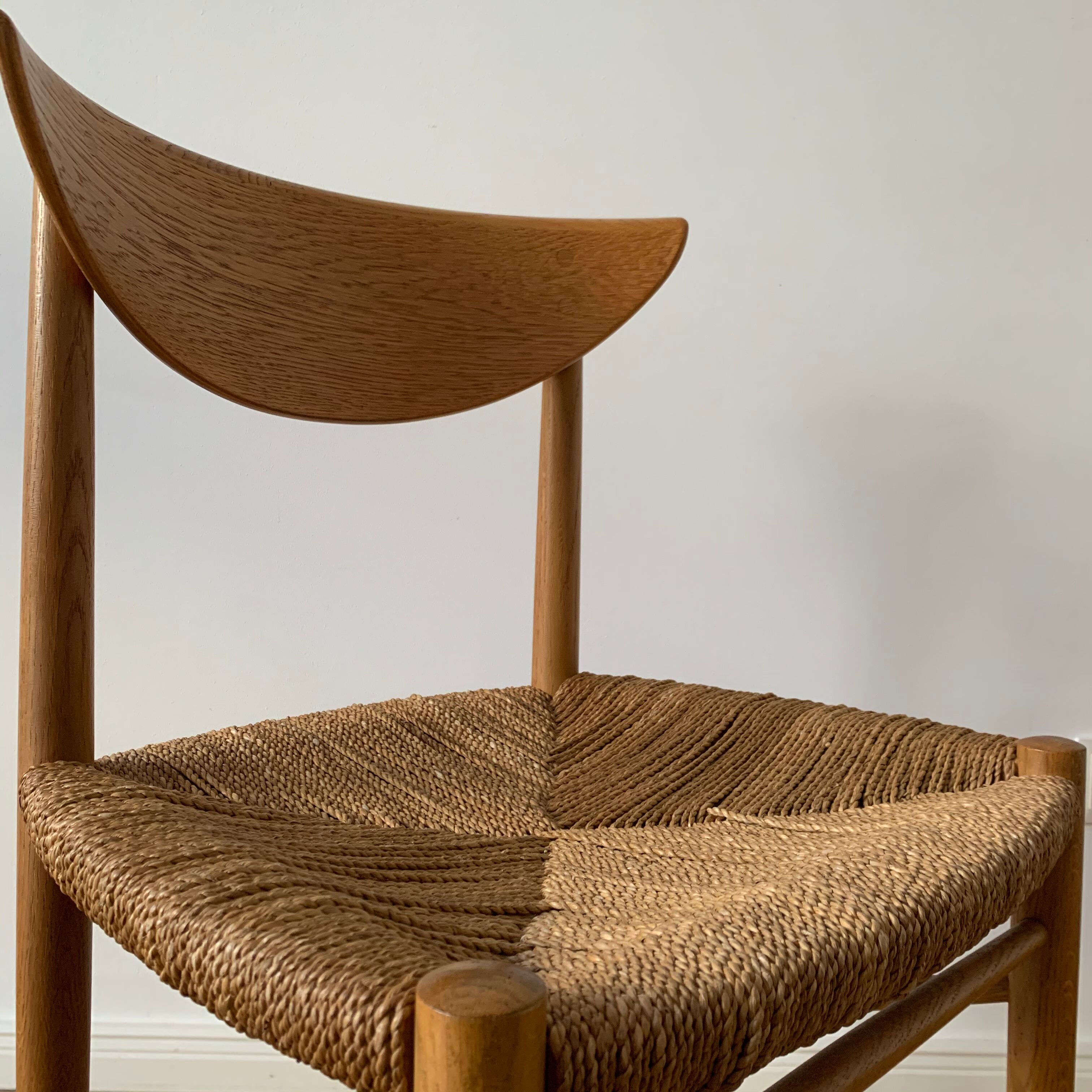 Set of 8 oak dining chairs model 316 by Peter Hvidt & Orla Mølgaard Nielsen for Søborg Mobler