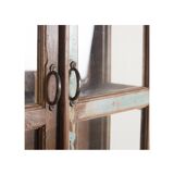 Vintage display case in natural wood