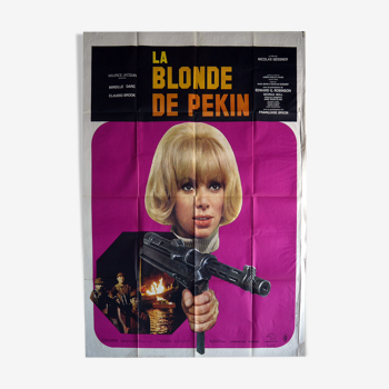 Affiche cinéma originale "la blonde de pékin" Mireille Darc