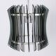 Vintage 1960s chandelier in metal and smoked glass by Veca design