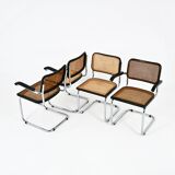 Set of 4 Dining Chairs Style B32 by Marcel Breuer