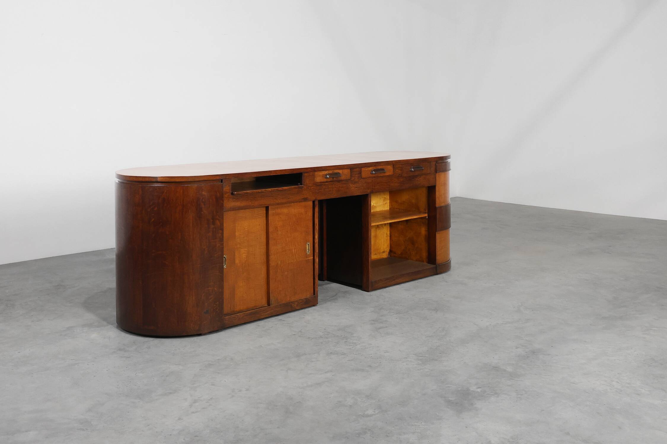 Large Art Deco Monumental Counter attributed to De Coene, Belgium, 1920s