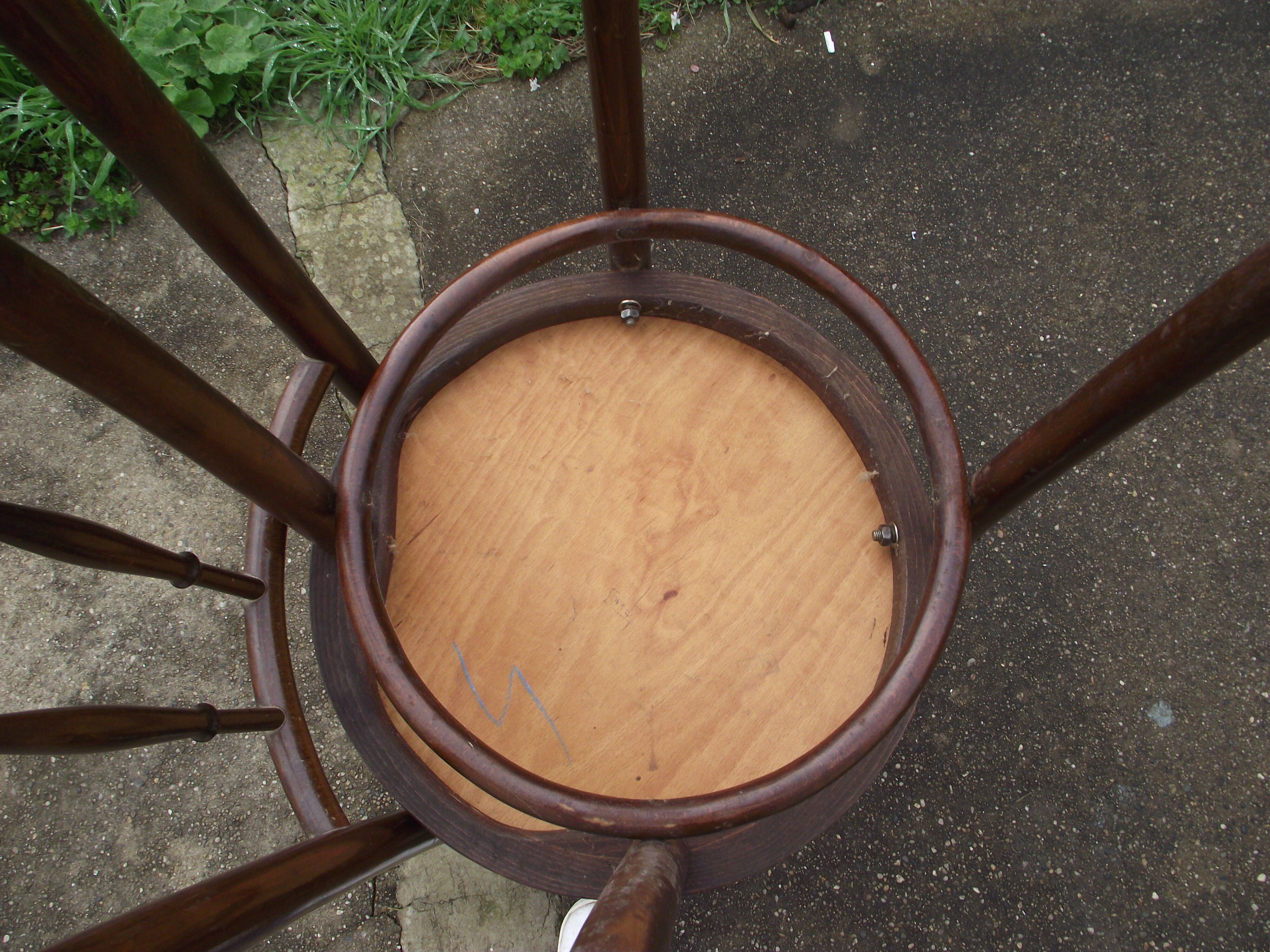 Pair lounge chairs wood from the 50/60