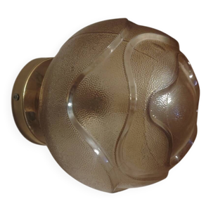 Globe ambré texturé