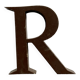 Metal letter