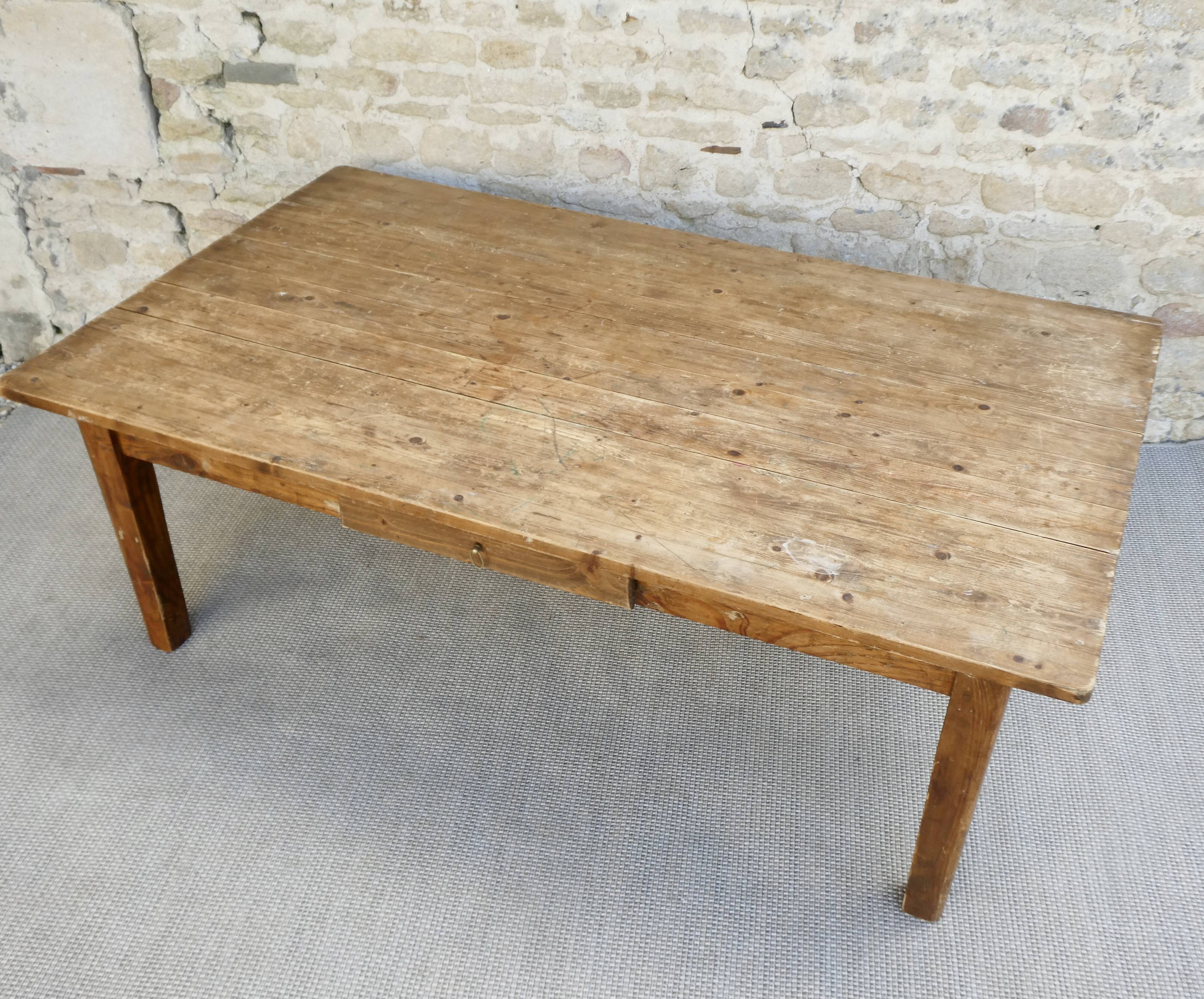 Solid wood coffee table 140 cm