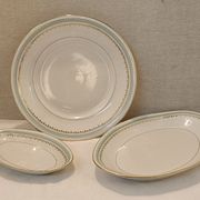 3 antique dishes SFP porcelain France