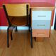 Restored vintage desk + matching chair 89 x 50 x 76 cm