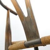 Pair of CH24 wishbone dining chairs by Hans Wegner for Carl Hansen Denmark