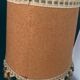 Vintage 1970 table lamp – Opaline base with floral print & shade f