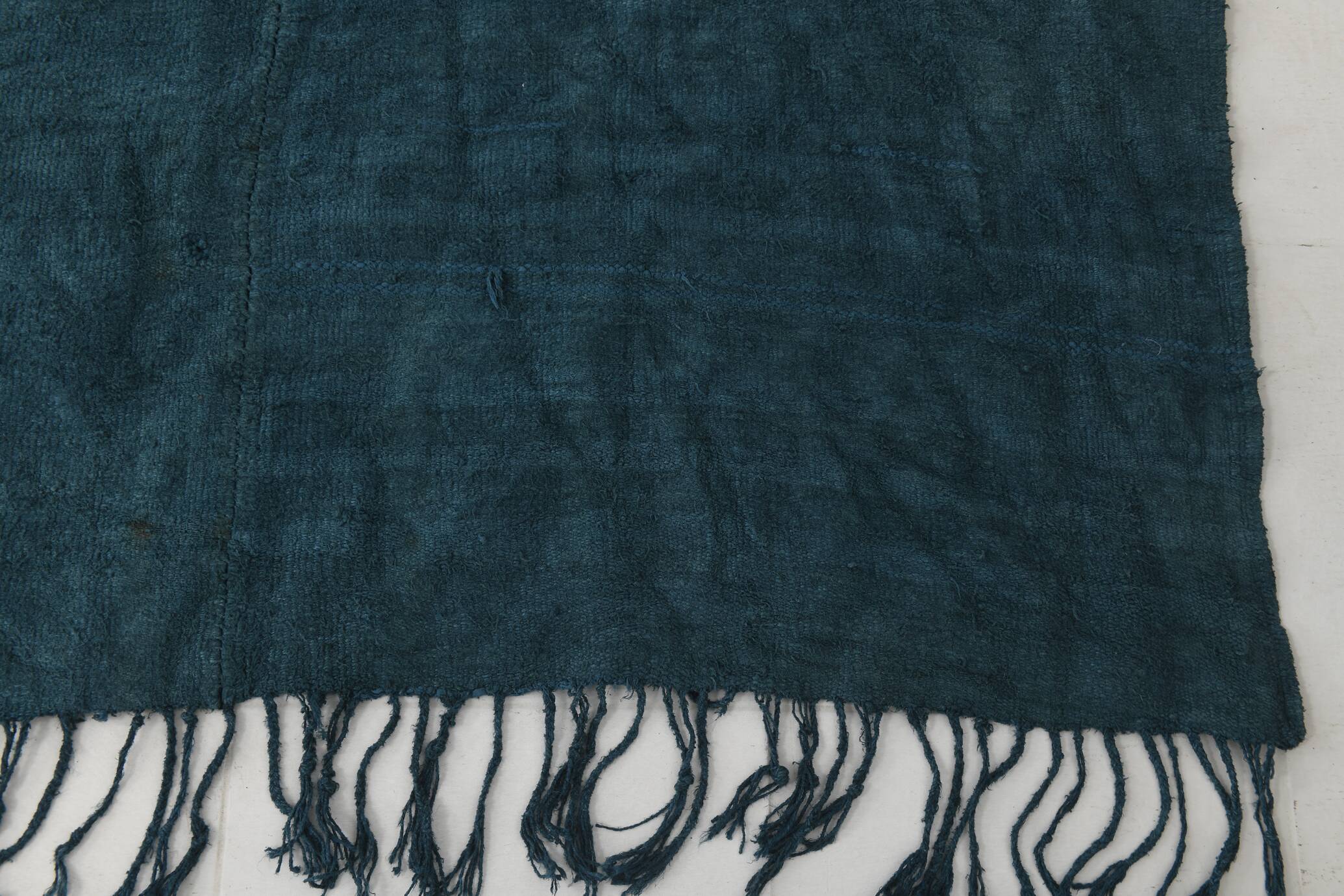 5x8 Midnight Blue Anatolian Turkish Kilim Rug, 157x230 Cm