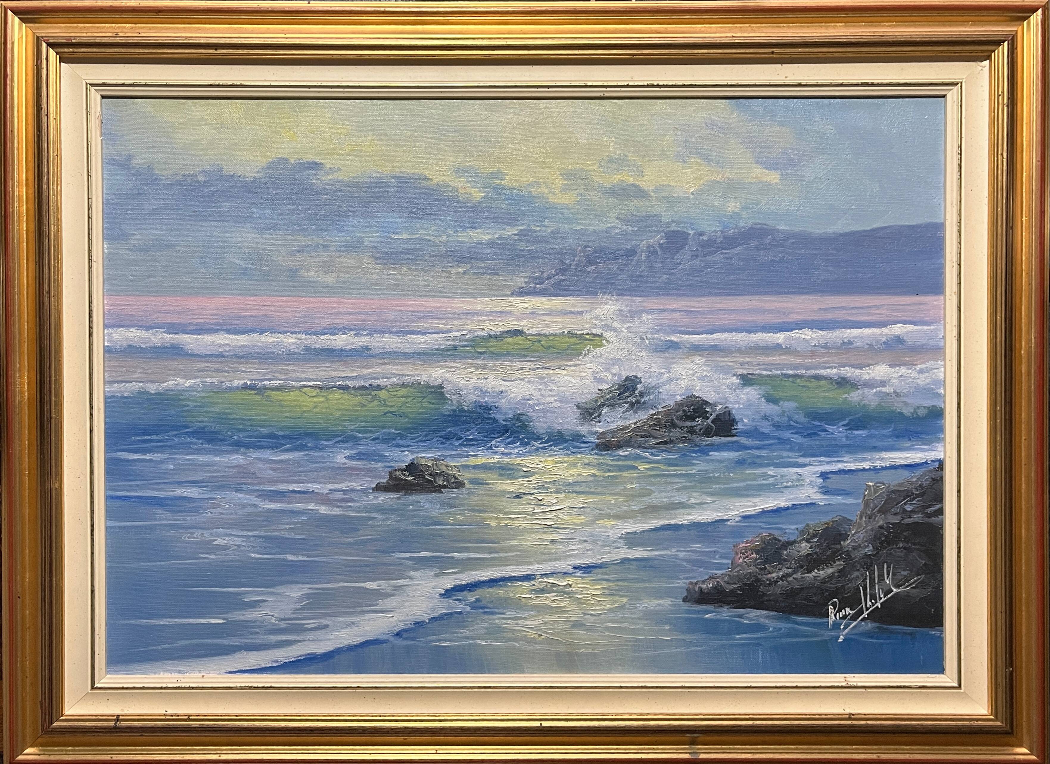 Tableau HST Marine "Wave Effect" by Roig with frame (+ certificate)