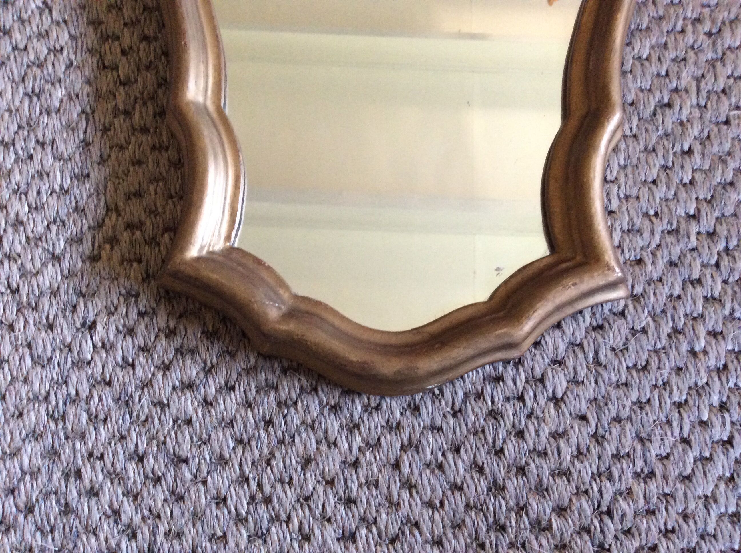 Gilded wooden mirror