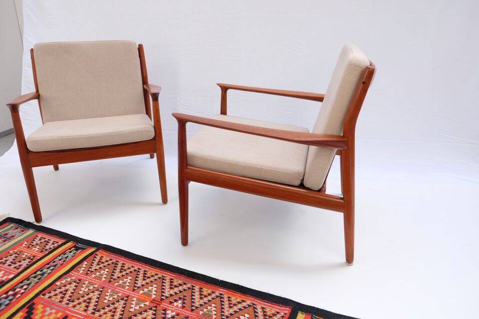 Easy Chair Svend Aage Eriksen in teak, 1960s-70s.