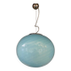 Glass Pendant Swirling Blue and White