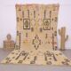 Beige Vintage Moroccan Rug 199 x 376 cm - Berber Wool Rug Handmade