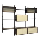 Vintage Poul Cadovius Royal System Wall system Wenge