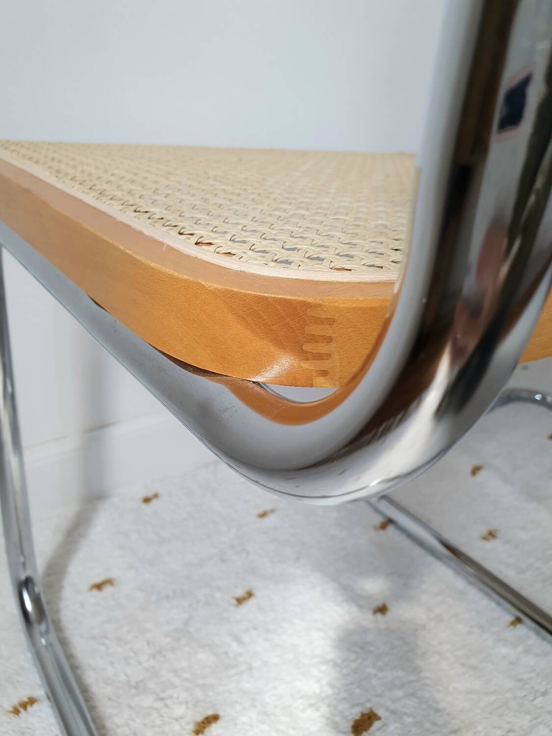 Pair of B32 Marcel Breuer cane chairs