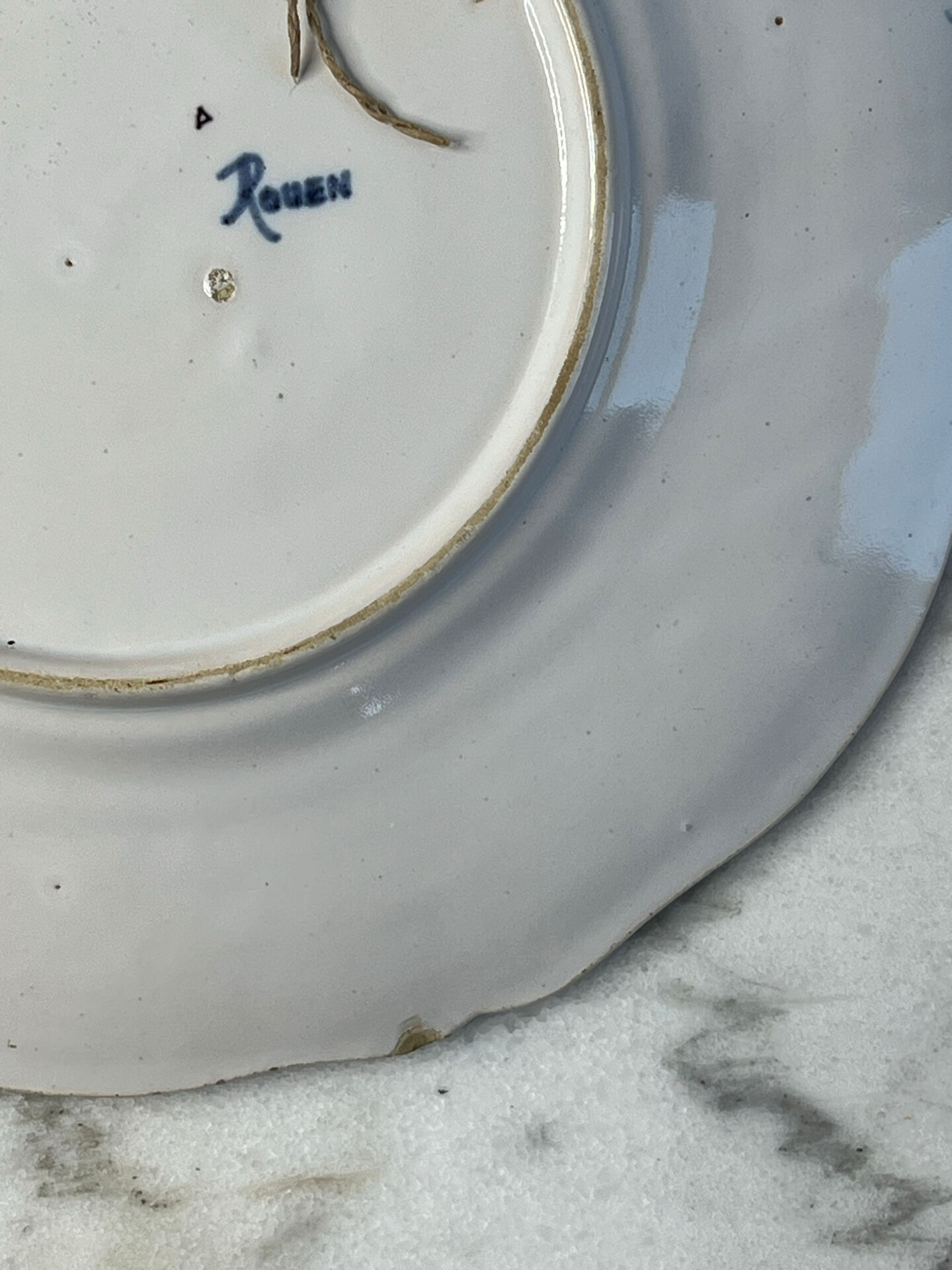Ironstone plate Rouen 26cm