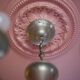vintage 6-light chandelier, vintage suspension, ceiling lamp, interior decor