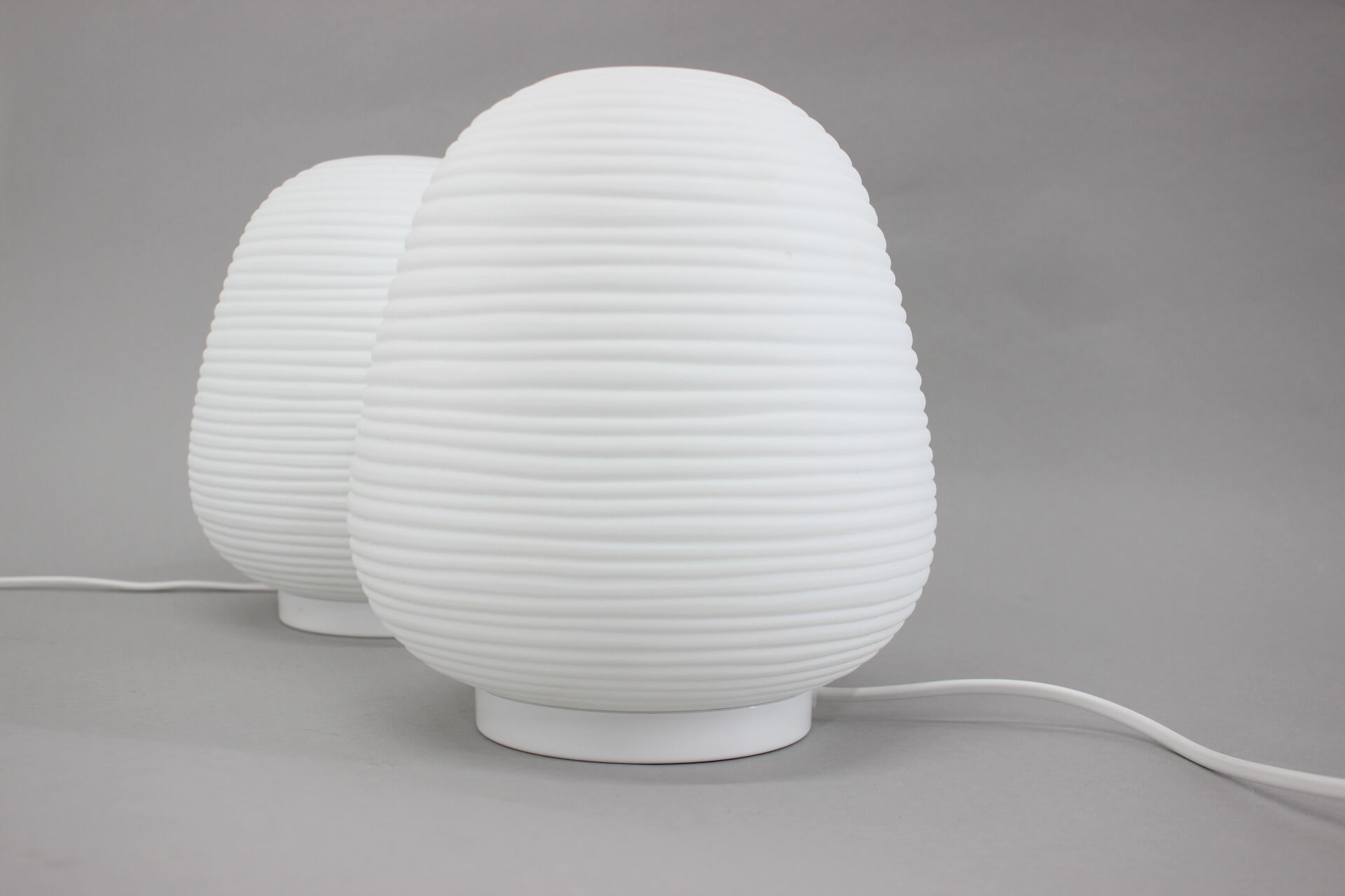 Pair of Italian Glass Table Lamps