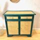Commode rotin années 70