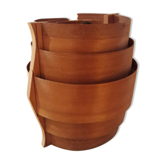 Scandinavian style wood hanging lamp design Hans Agne Jackobsson