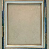 Cadre contemporain or et vert bleu