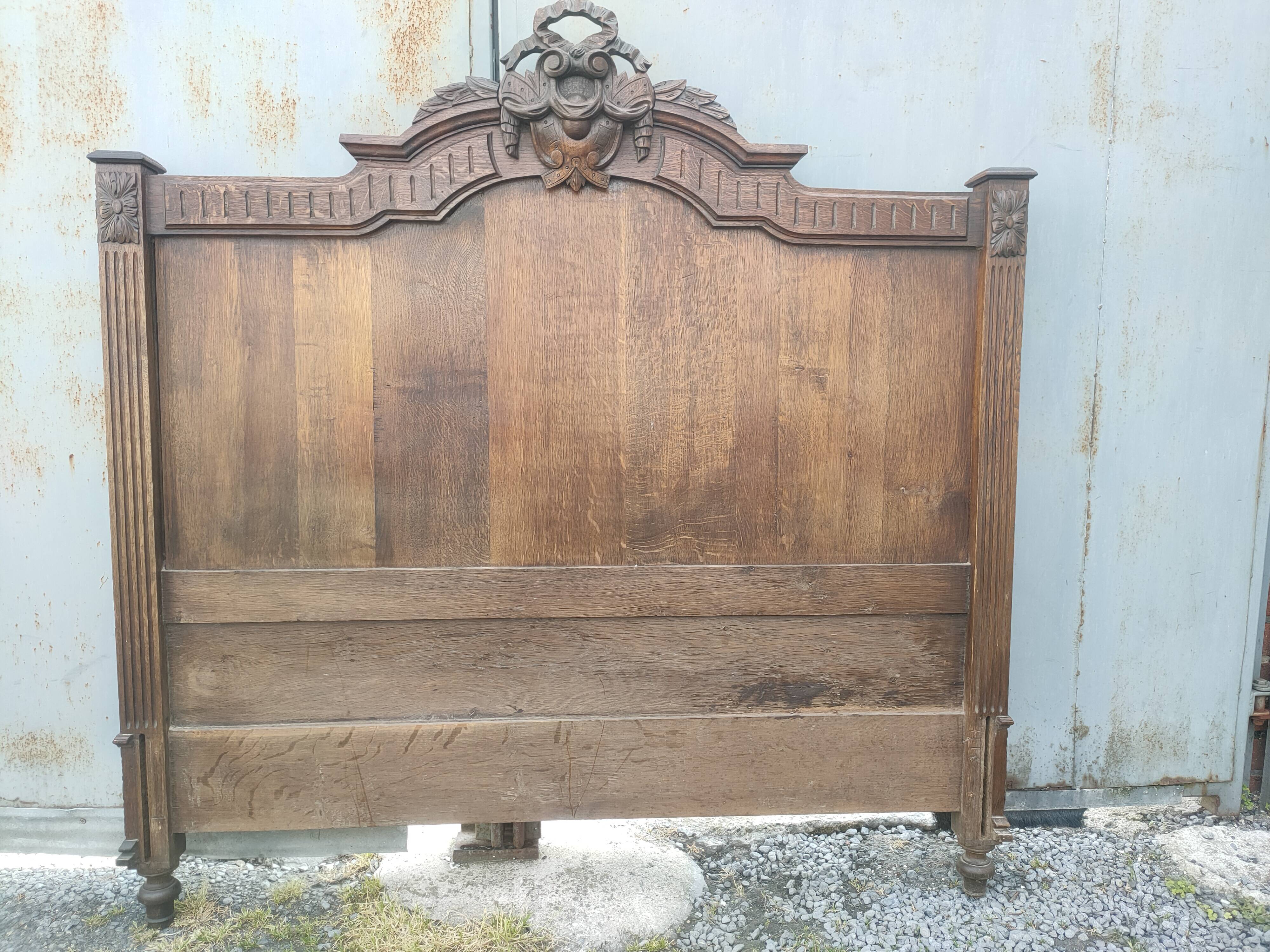 solid oak headboard
