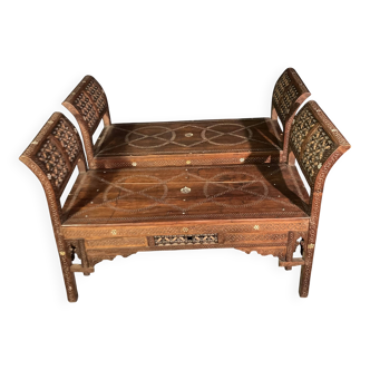 Paire de banquettes Syriennes