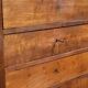 Empire Restoration period chest of drawers in mahogany, with a marble top.
