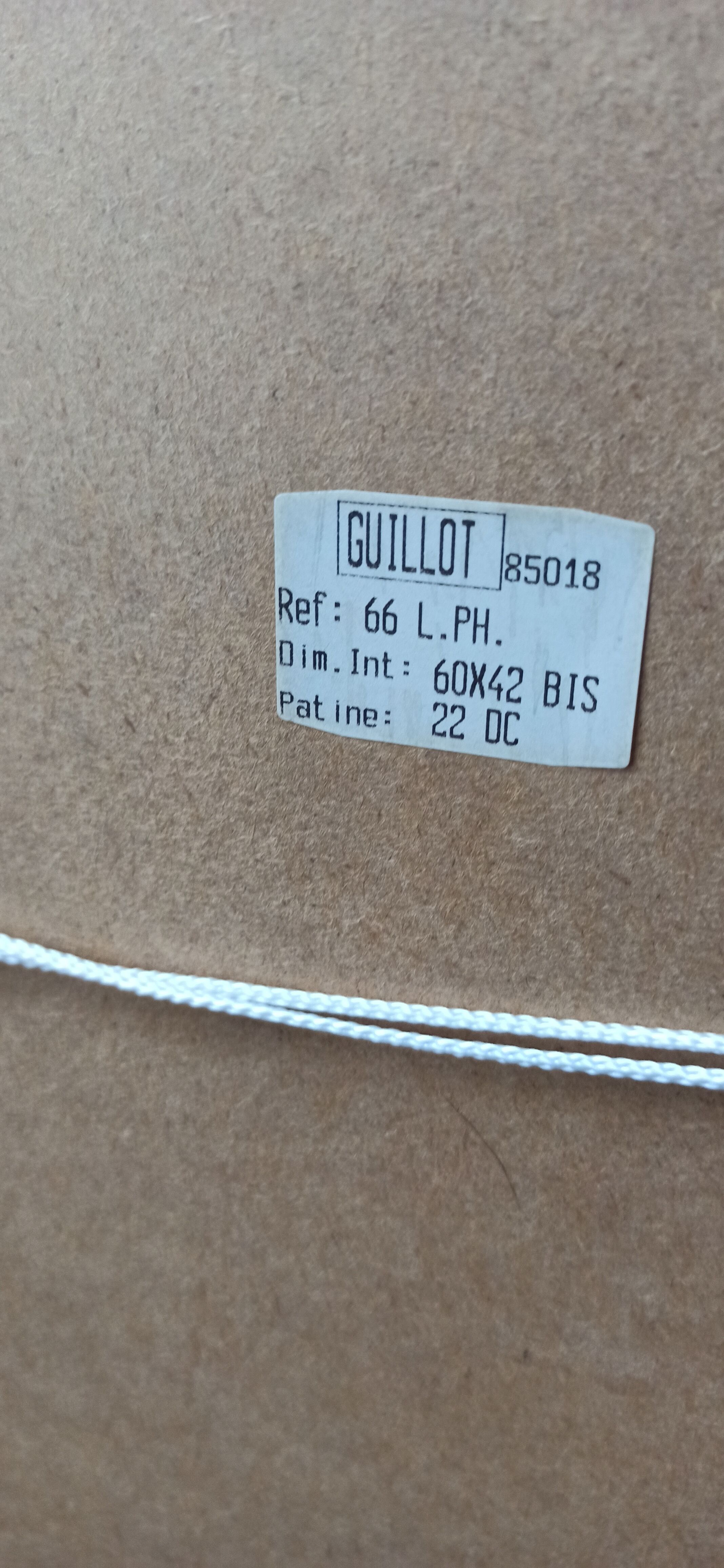 Decorative antique mirror marble effect 52x70cm