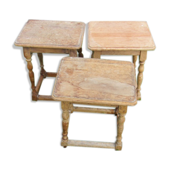 Set de 3 tabourets