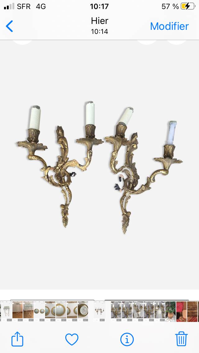 Vintage wall lights.