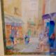 Watercolor old framed XlX, orientalist, signed louis lartigau