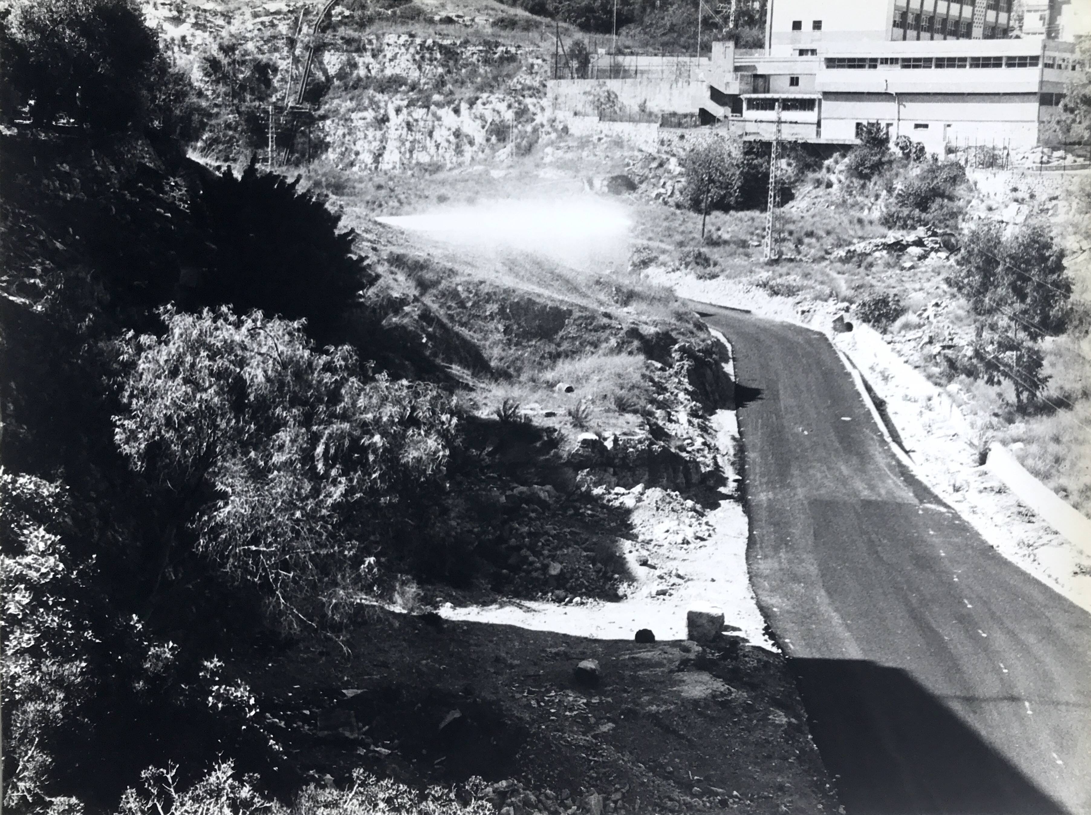 Rosine NUSIMOVICI, Untitled (Road), c 1980. Black and white silver print