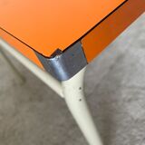 Small children's table in formica orange