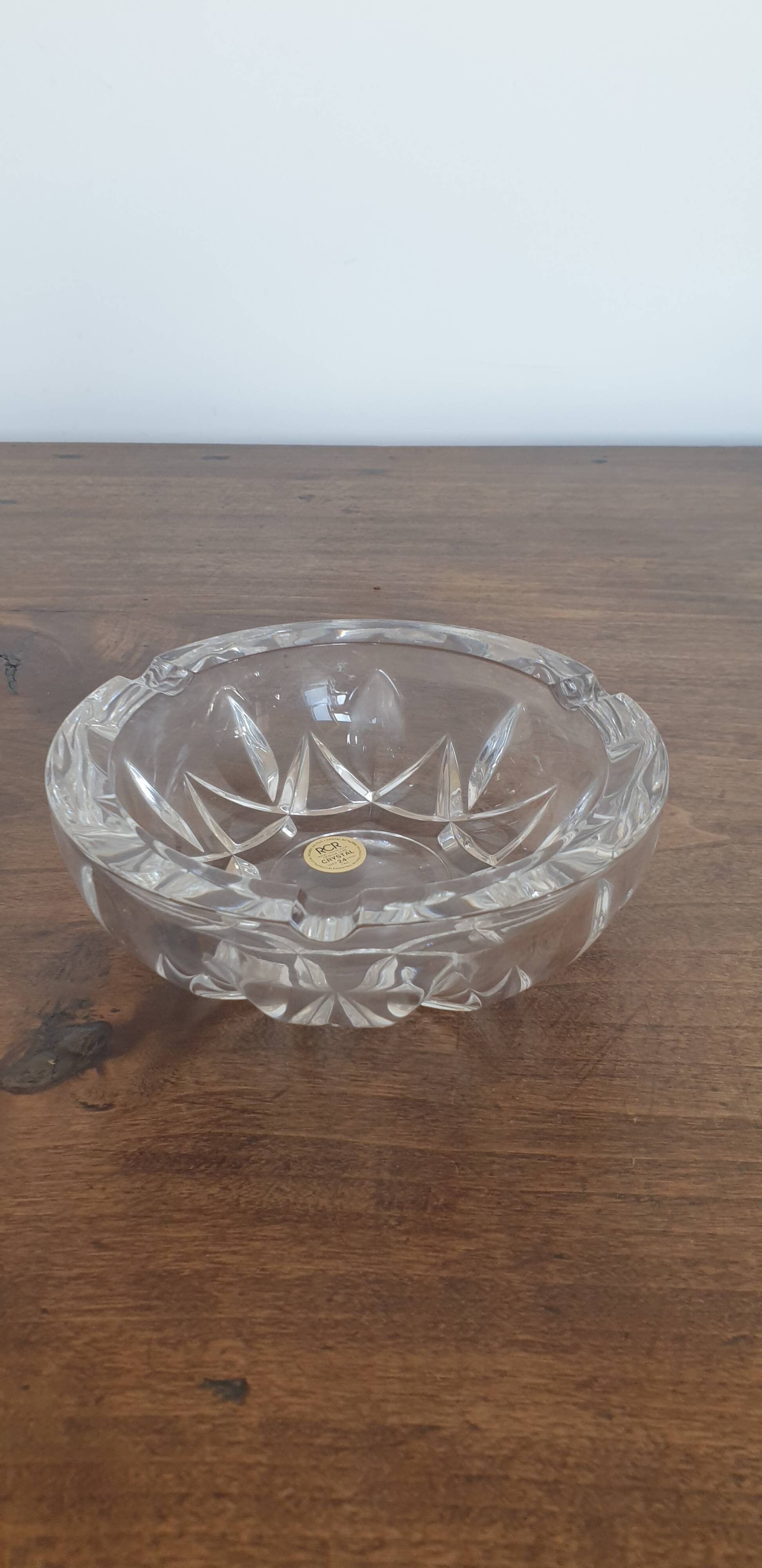 Vintage ashtray in rcr crystal (possibly empty - jewellery)